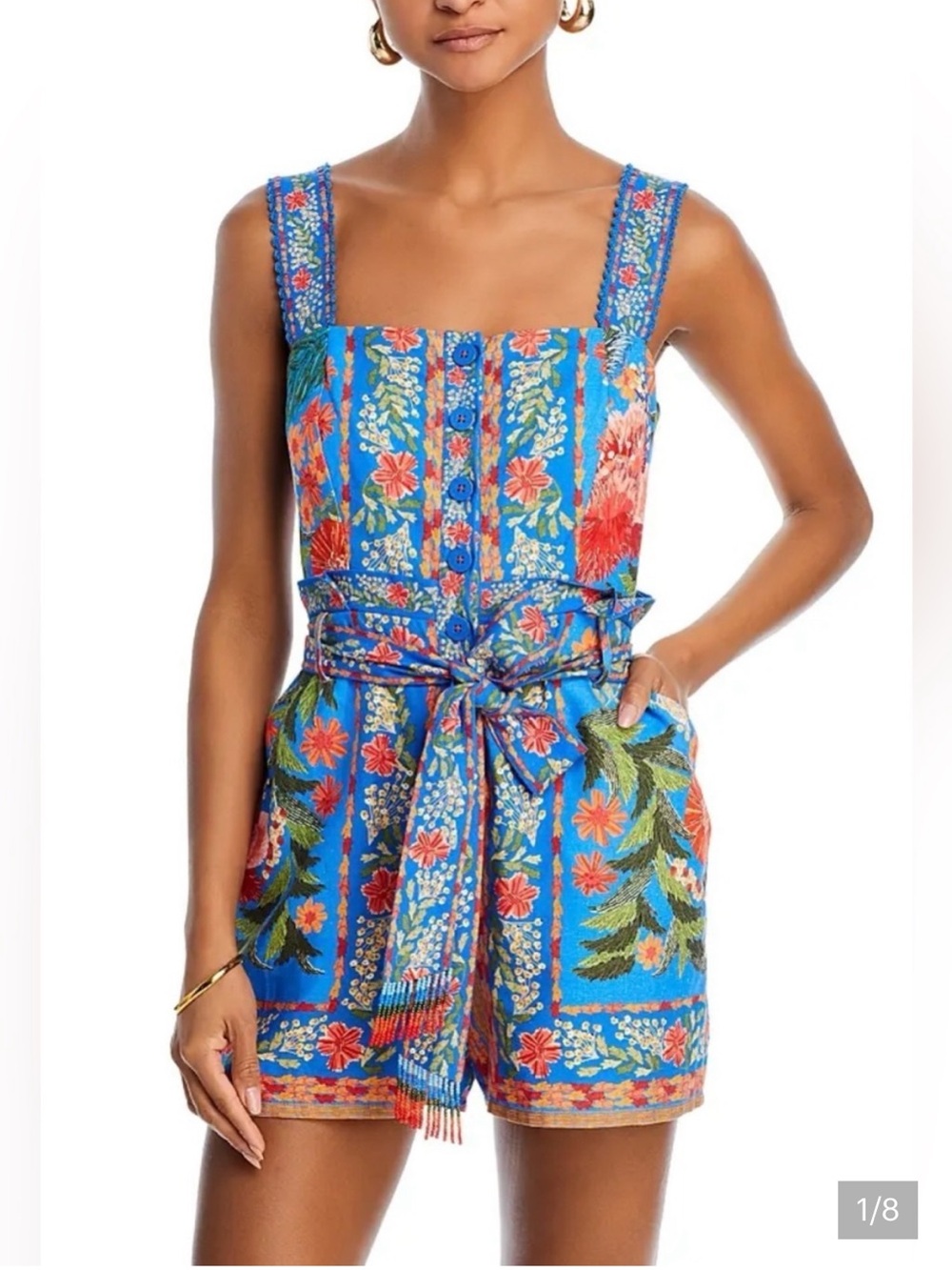 FARM Rio garden blue Romper size M